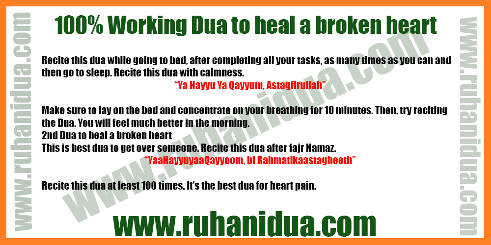 100% Working Dua to heal a broken heart