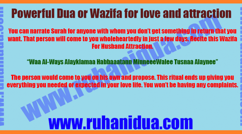 best Powerful Dua or Wazifa for love and attraction- 100% Working