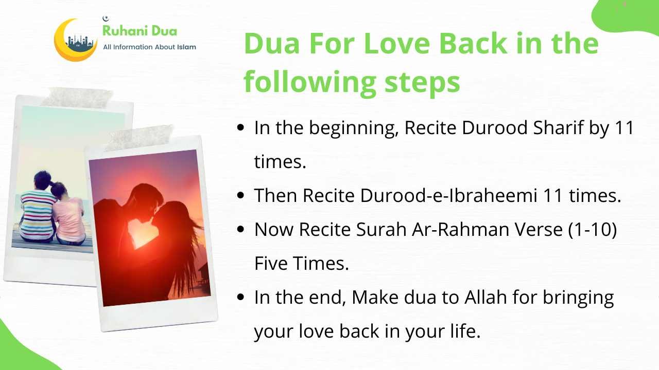 Dua For Love Back in the following steps