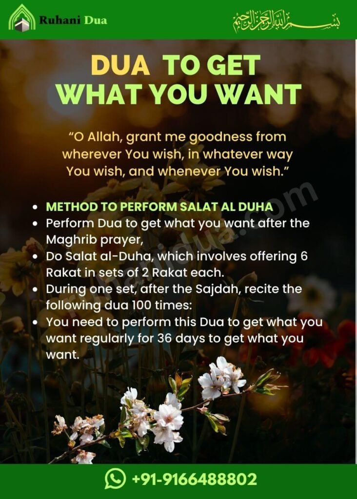 Dua to get what you want
