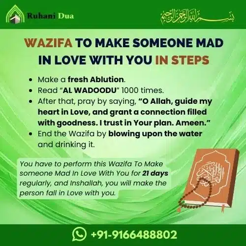 wazifa to make Someone mad in Love with you 